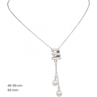 Stříbrný řetízek+přívěsek 40228801