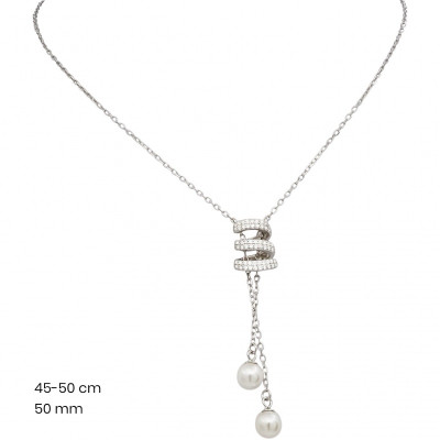 Stříbrný řetízek+přívěsek 40228801