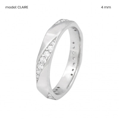 Stříbrný prsten CLAIRE 401900