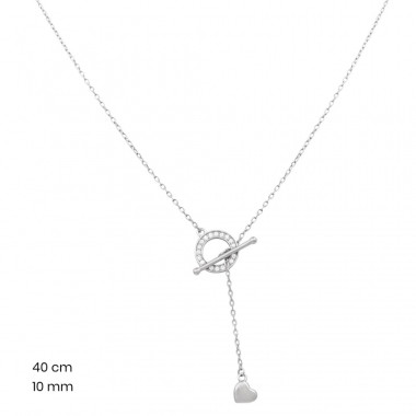 Stříbrný řetízek+přívěsek 40239001