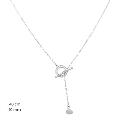 Stříbrný řetízek+přívěsek 40239001