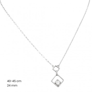 Stříbrný řetízek+přívěsek 40211501