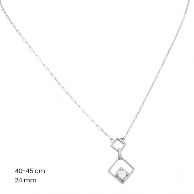 Stříbrný řetízek+přívěsek 40211501