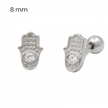 Stříbrné náušnice 40092501