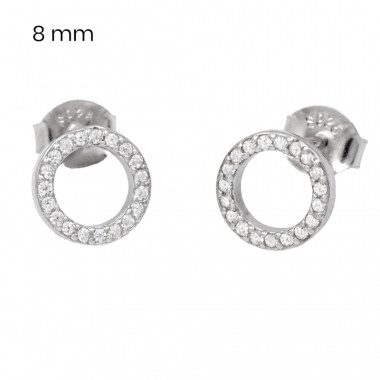 Stříbrné náušnice 40123401