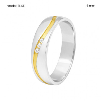 Stříbrný prsten ELISE 402514