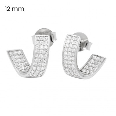 Stříbrné náušnice 40210901