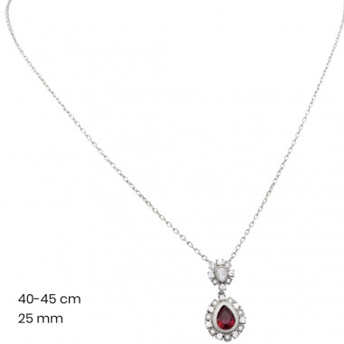 Stříbrný řetízek+přívěsek 40119102