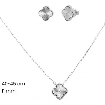 Stříbrný řetízek+přívěsek+náušnice 40244801