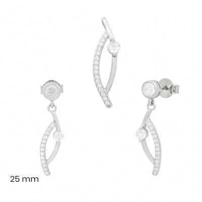 Stříbrný přívěsek+náušnice 40235501