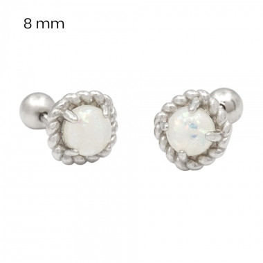 Stříbrné náušnice 40087701