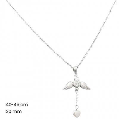 Stříbrný řetízek+přívěsek 40077101