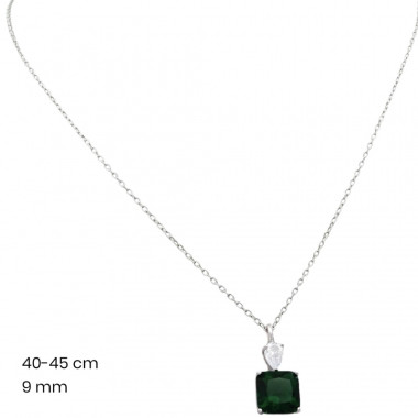 Stříbrný řetízek+přívěsek 40118702