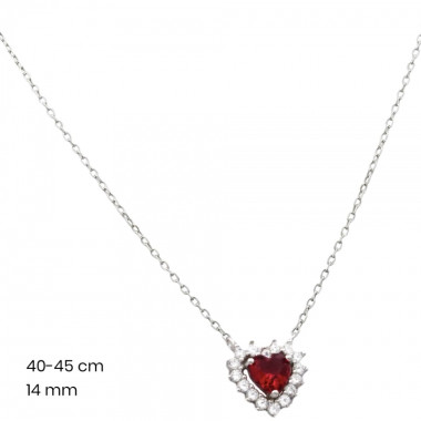 Stříbrný řetízek+přívěsek 40103002