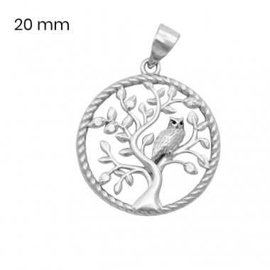 Unisex stříbrný přívěsek s kamínkem, rhodiovaný – 40194101