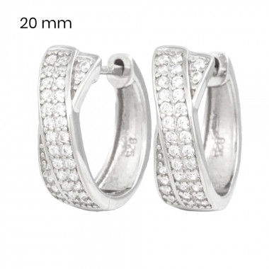 Stříbrné náušnice 40101001