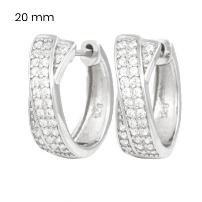 Stříbrné náušnice 40101001