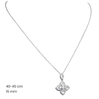 Stříbrný řetízek+přívěsek 40151601