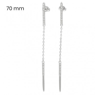 Stříbrné náušnice 40097701