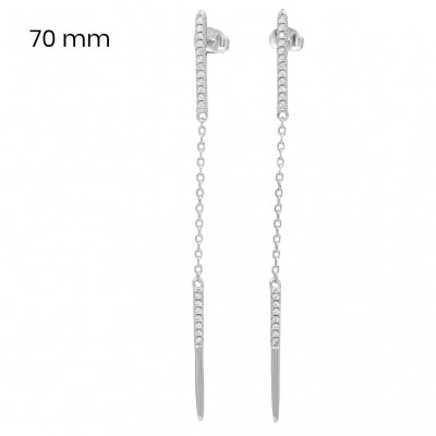 Stříbrné náušnice 40097701