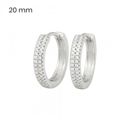 Stříbrné náušnice 40086201