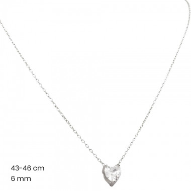 Stříbrný řetízek+přívěsek 40080101