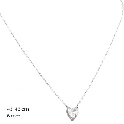 Stříbrný řetízek+přívěsek 40080101