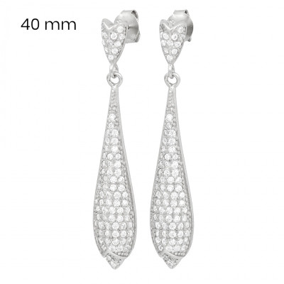 Stříbrné náušnice 40101101