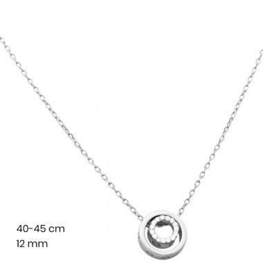 Stříbrný řetízek+přívěsek 40104501