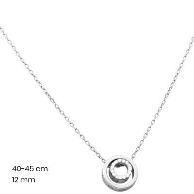 Stříbrný řetízek+přívěsek 40104501