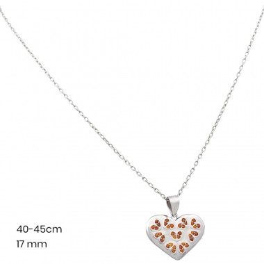 Stříbrný řetízek+přívěsek 40122402