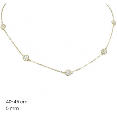 Stříbrný řetízek+přívěsek 40123002