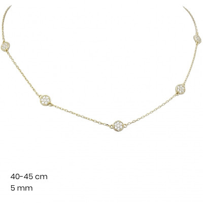 Stříbrný řetízek+přívěsek 40123002