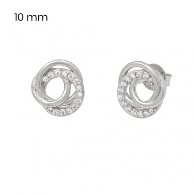 Stříbrné náušnice 40097201