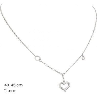 Stříbrný řetízek+přívěsek 40203001