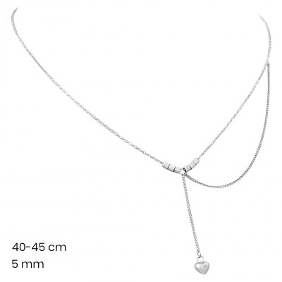 Stříbrný řetízek+přívěsek 40054301