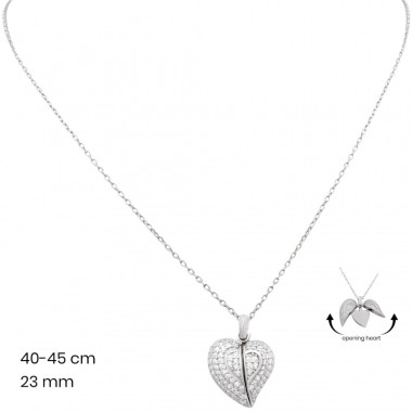 Stříbrný řetízek+přívěsek 40118201