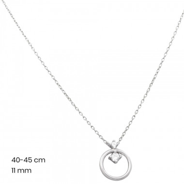 Stříbrný řetízek+přívěsek 40095401