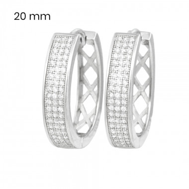 Stříbrné náušnice 40101401