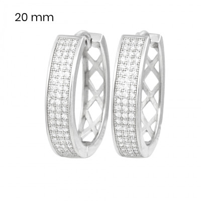 Stříbrné náušnice 40101401