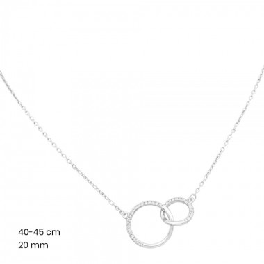Stříbrný řetízek+přívěsek 40253501
