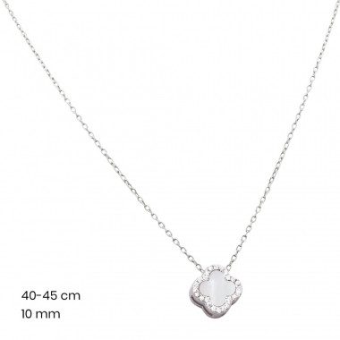 Stříbrný řetízek+přívěsek 40160101