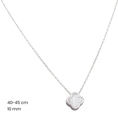 Stříbrný řetízek+přívěsek 40160101