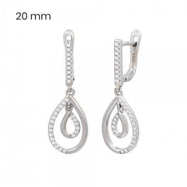 Stříbrné náušnice 40065601