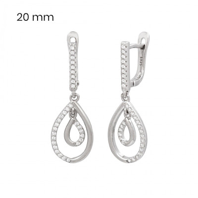 Stříbrné náušnice 40065601