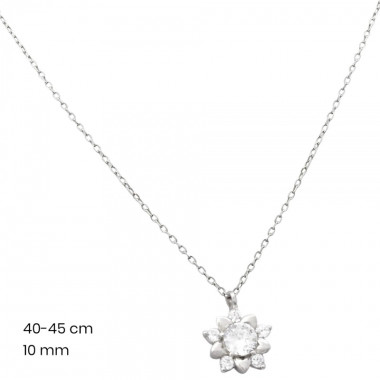 Stříbrný řetízek+přívěsek 40104401