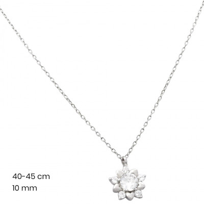 Stříbrný řetízek+přívěsek 40104401