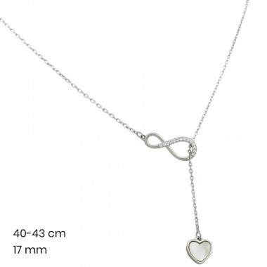 Stříbrný řetízek+přívěsek 40044801