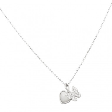 Stříbrný řetízek+přívěsek 40228201