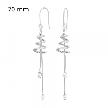 Stříbrné náušnice 40097101